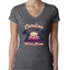 Funny Island Pop Culture Womens Junior Fit V-Neck Tee