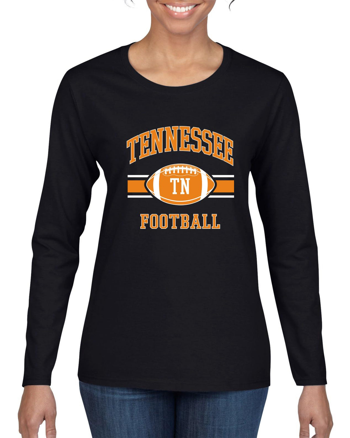 College Football Fan Vintage American Team Design, Retro USA Sports Women's Long Sleeve T-Shirt