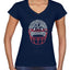New England Fans NE Fantasy Football Sports Womens V-Neck Tee
