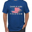 Freedom Shirt Red White and Blue USA Flag Tee, Patriotism American Pride Men's T-Shirt