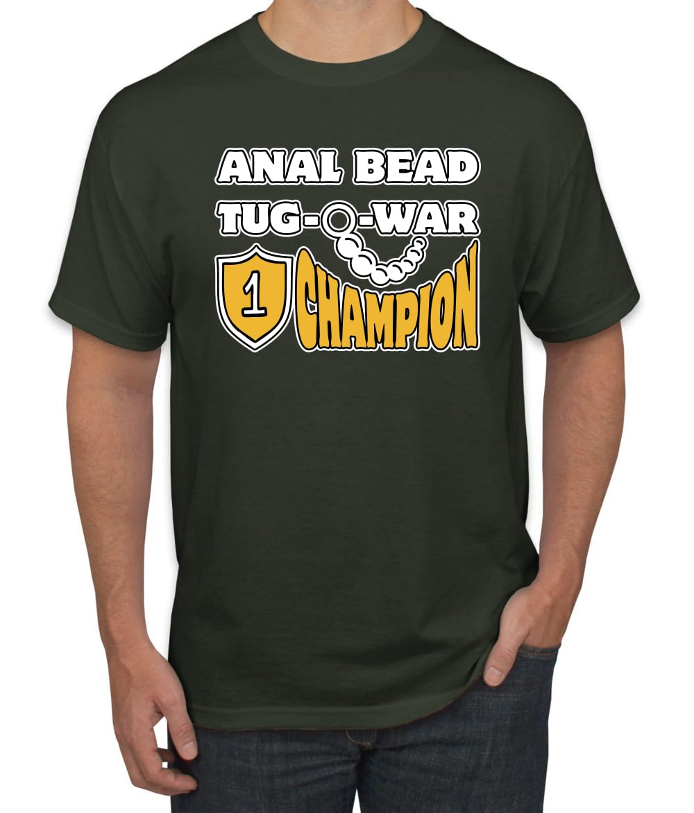 Anal Bead Tug O War Champion Funny Adult Humor Men's T-Shirt