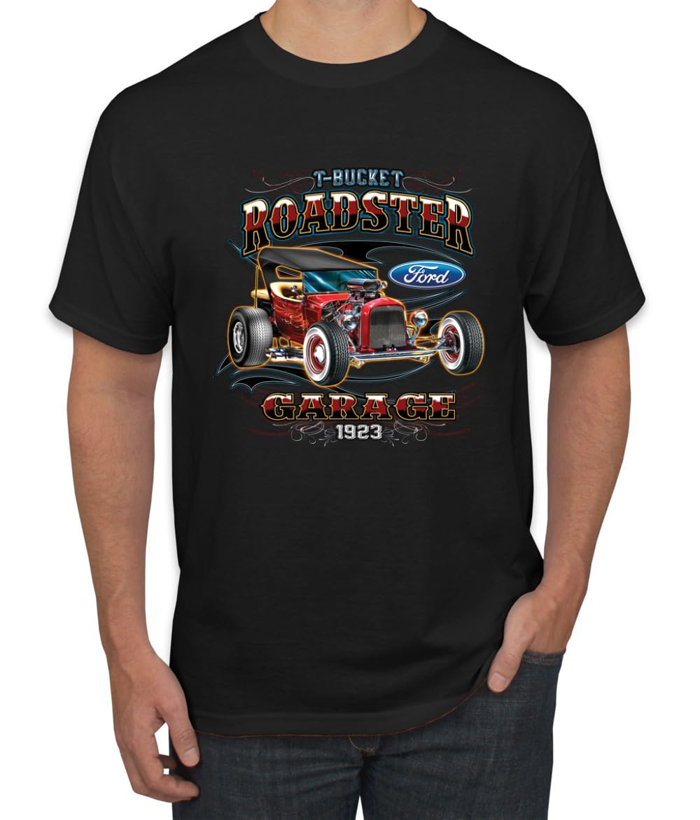 Ford Retro T-Bucket Roadster 1923 Vintage Garage Motors Cars and Trucks Men's T-Shirt