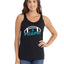 Football Hometown Fan Heart Script Writing Sports Tri-Blend Racerback Tank Top