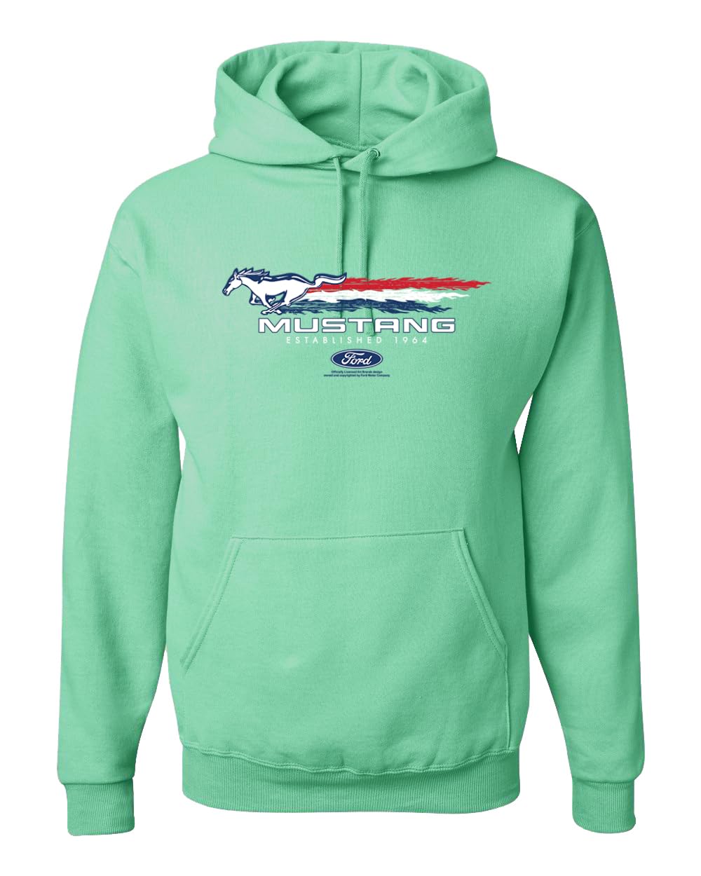 Ford Mustang USA Pony Logo Est 1964 Classic Racing Logo Cars and Trucks Unisex Hoodie