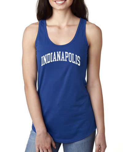 Classic Varsity College Style Fantasy Fan, Trendy Team Streetwear Sports Ladies Racerback Tank Top
