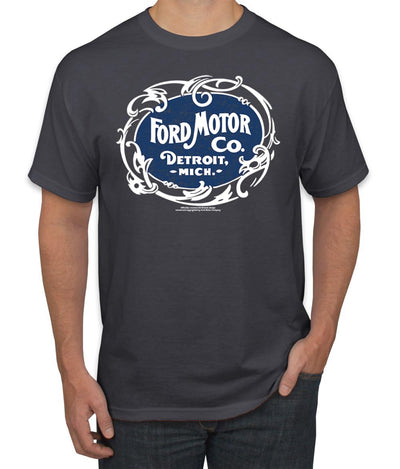 Ford Motor Co Detroit Michigan Classic Vintage Car Company Logo Cars and Trucks Men's T-Shirt