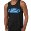 Ford Logo Tank Officially Licensed Blue Emblem Performance Cars and Trucks Mens Graphic Tank Top