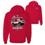 US Flag Ford Bronco Cars and Trucks Front and Back Graphic Zip Up Hoodie Sweatshirt