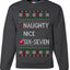 67 Ugly Christmas Sweater Nice Naughty 6-7 Meme Six Seven Unisex Crewneck Sweatshirt