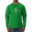 Redeemed Cross Jesus Christ Nails Inspirational/Christian Faith Mens Long Sleeve Shirt