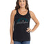 Football Hometown Fan Heart Script Writing Sports Tri-Blend Racerback Tank Top