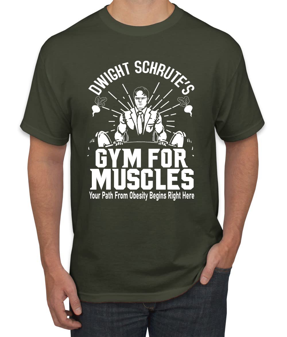 Dwight Schrute's Gym for Muscles Pop Culture Men's T-Shirt
