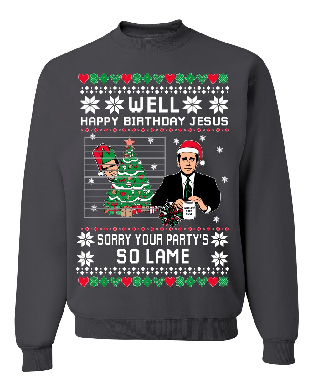 Well Happy Birthday Jesus Ugly Christmas Sweater Mens Womens Sweatshirt