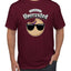 Unbothered and Uncrusted Funny PB&J Sandwich Sunglasses Humor Men's T-Shirt