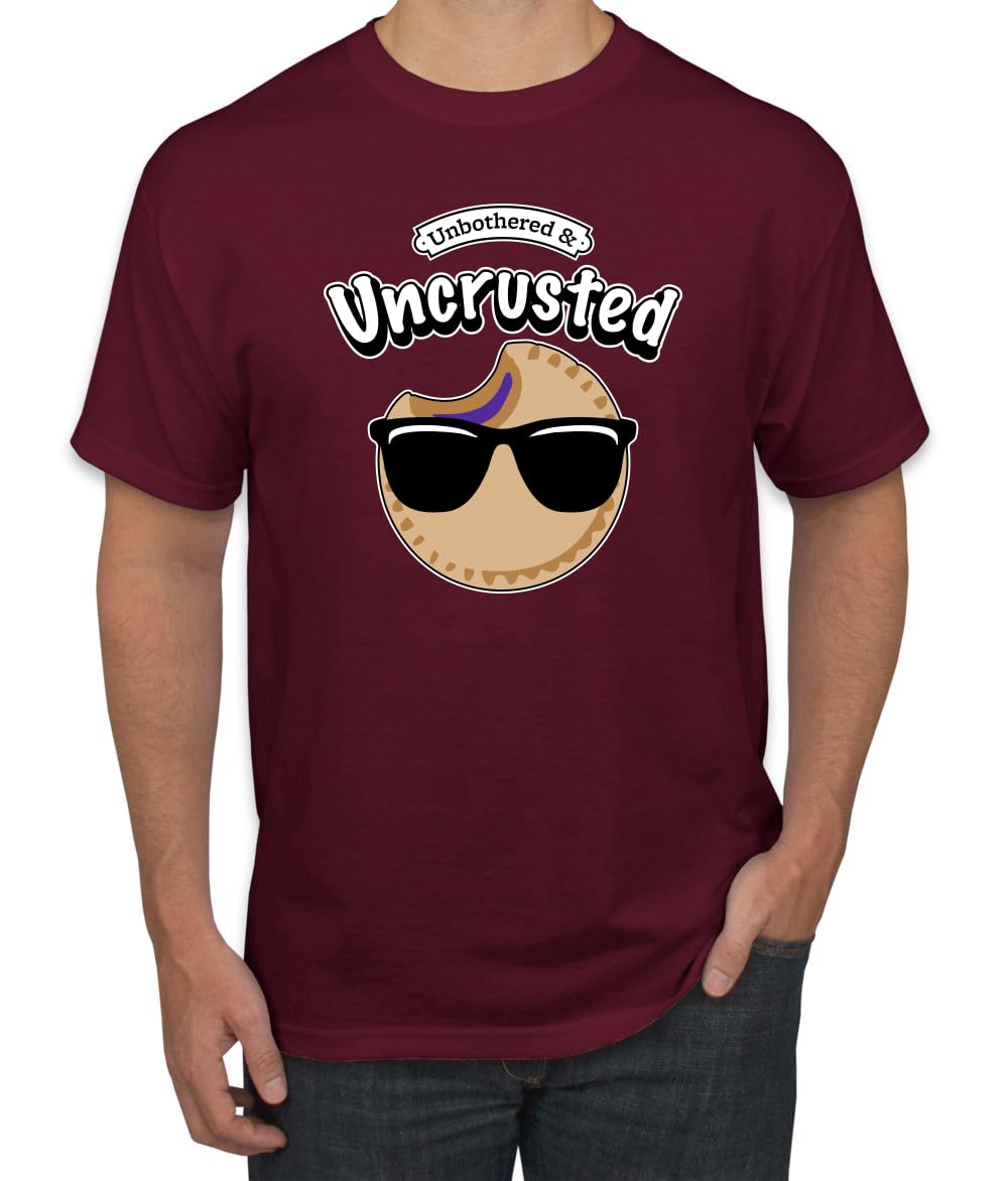Unbothered and Uncrusted Funny PB&J Sandwich Sunglasses Humor Men's T-Shirt