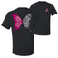 Breast Cancer Awareness Faith Pink Ribbon Sunflower Front and Back Unisex T-Shirt
