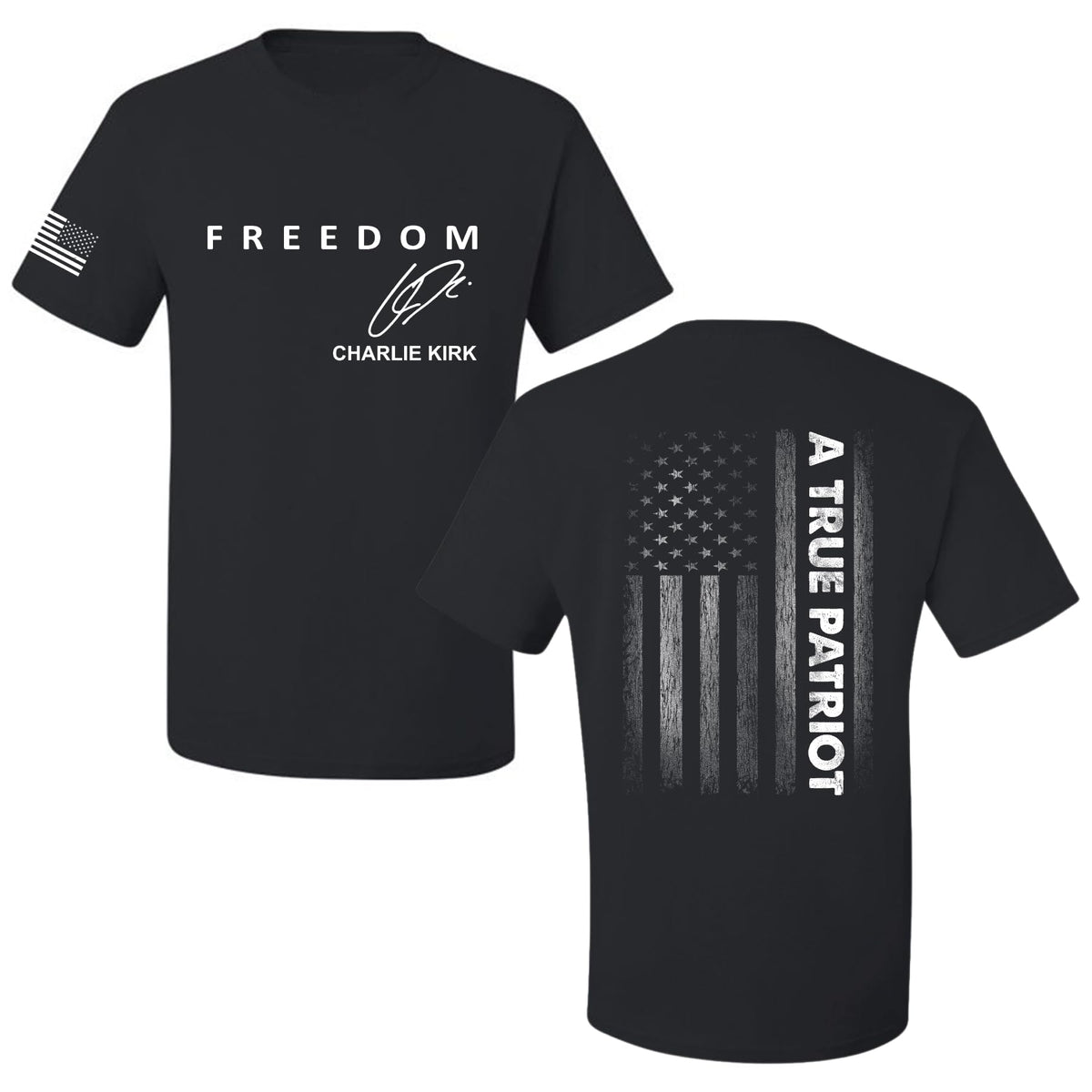 Freedom Cross, Christian Patriotic Men's T-shirt, Charlie Kirk Merch