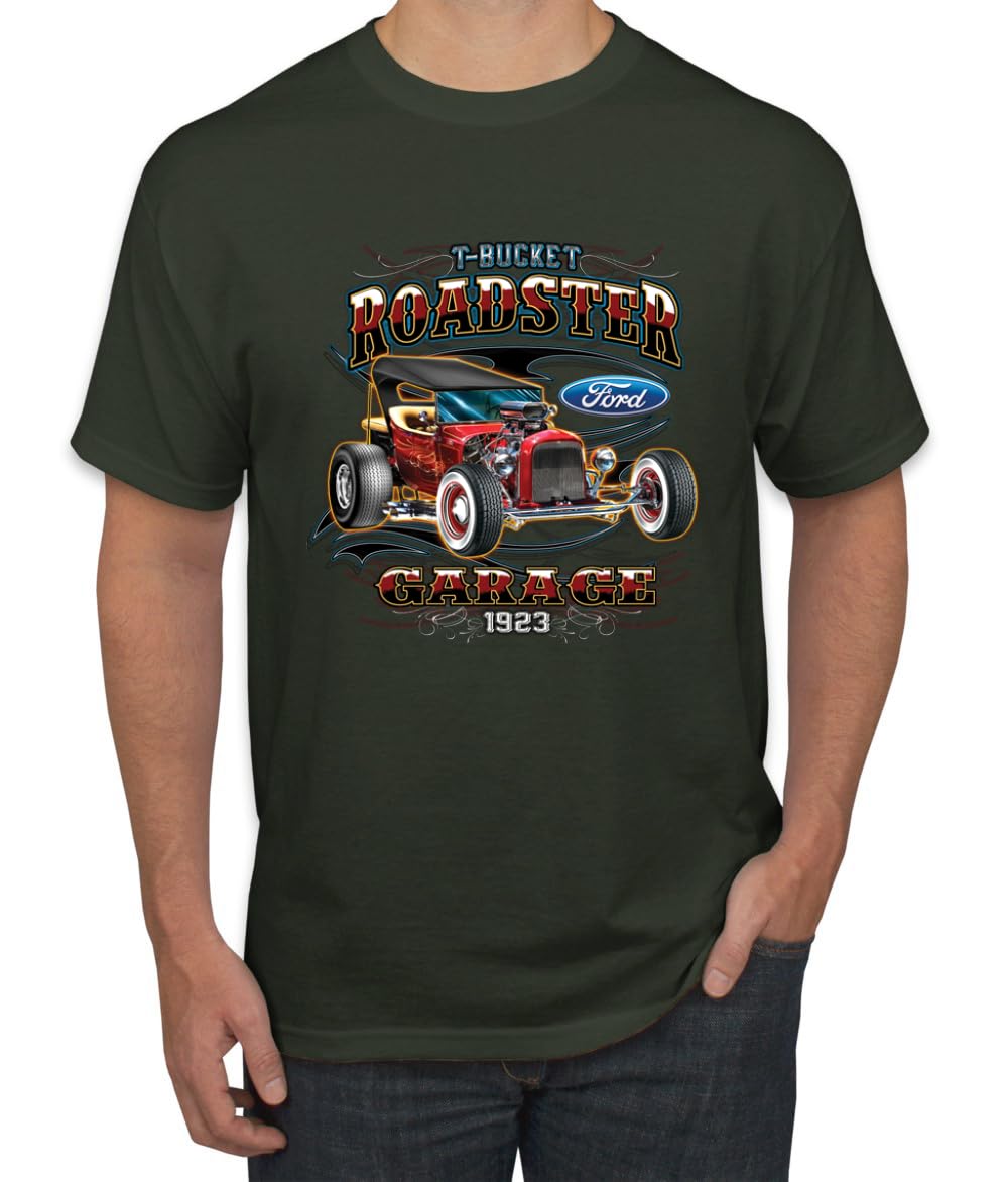 Ford Retro T-Bucket Roadster 1923 Vintage Garage Motors Cars and Trucks Men's T-Shirt