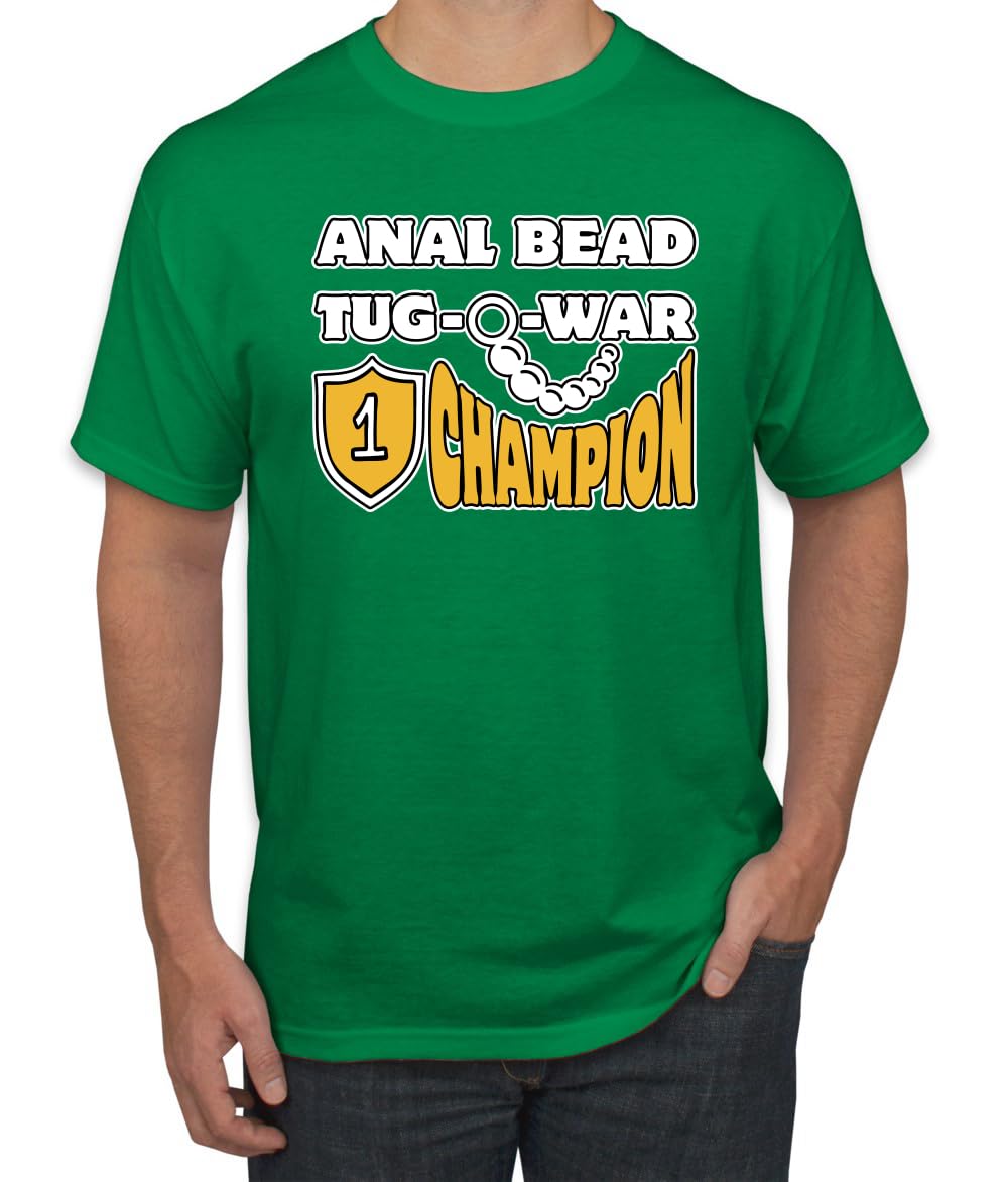 Anal Bead Tug O War Champion Funny Adult Humor Men's T-Shirt