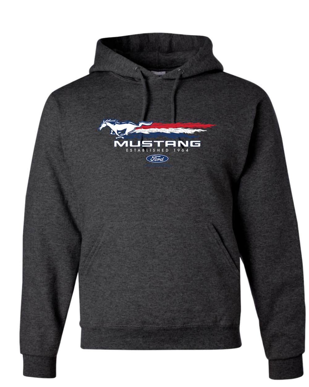 Ford Mustang USA Pony Logo Est 1964 Classic Racing Logo Cars and Trucks Unisex Hoodie