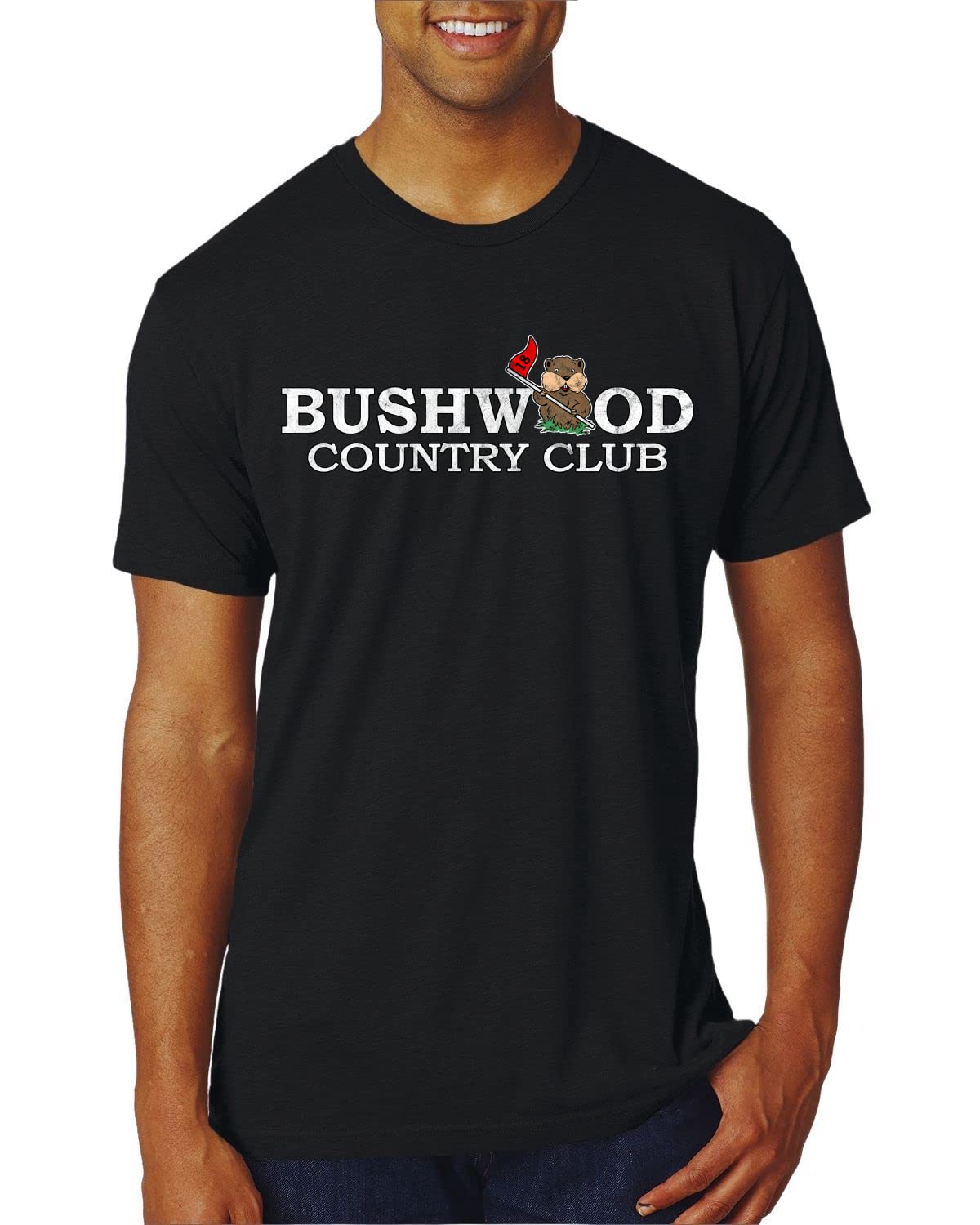 Bushwood Country Funny Golfing Shirt Humor Mens Premium Tri Blend T-Shirt