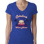 Funny Island Pop Culture Womens Junior Fit V-Neck Tee