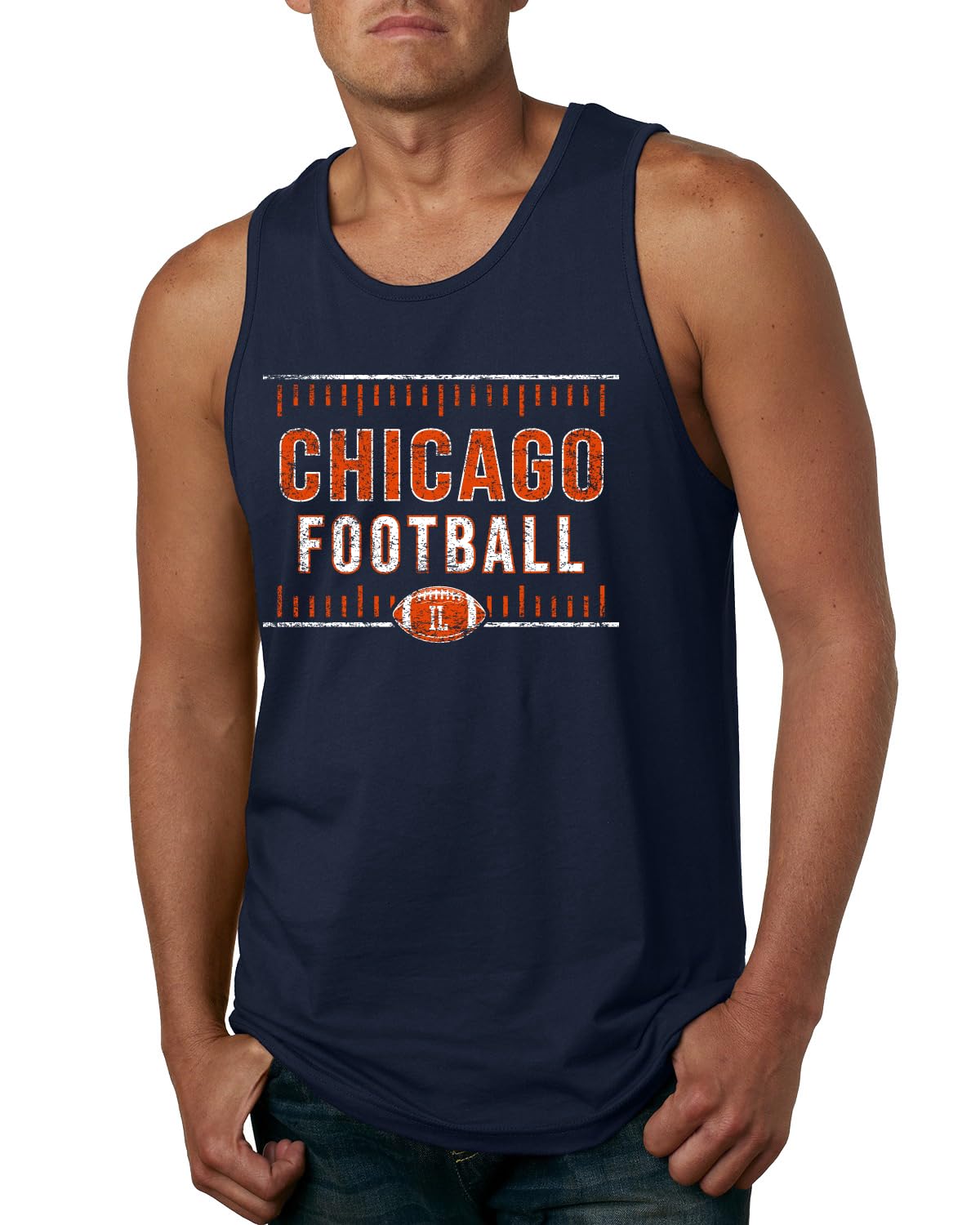 Chicago Fan | CHI Hometown City Fantasy Football Sports Mens Tank Top