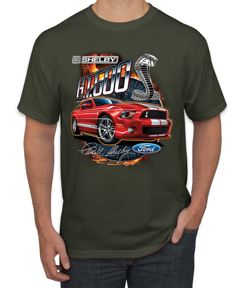 Shelby GT500 Cobra Official Ford Motors Design Cars and Trucks Men's Graphic T-Shirt