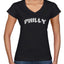 Grease The Poles Broad Street Phil Football Sports Womens Standard V-Neck Tee