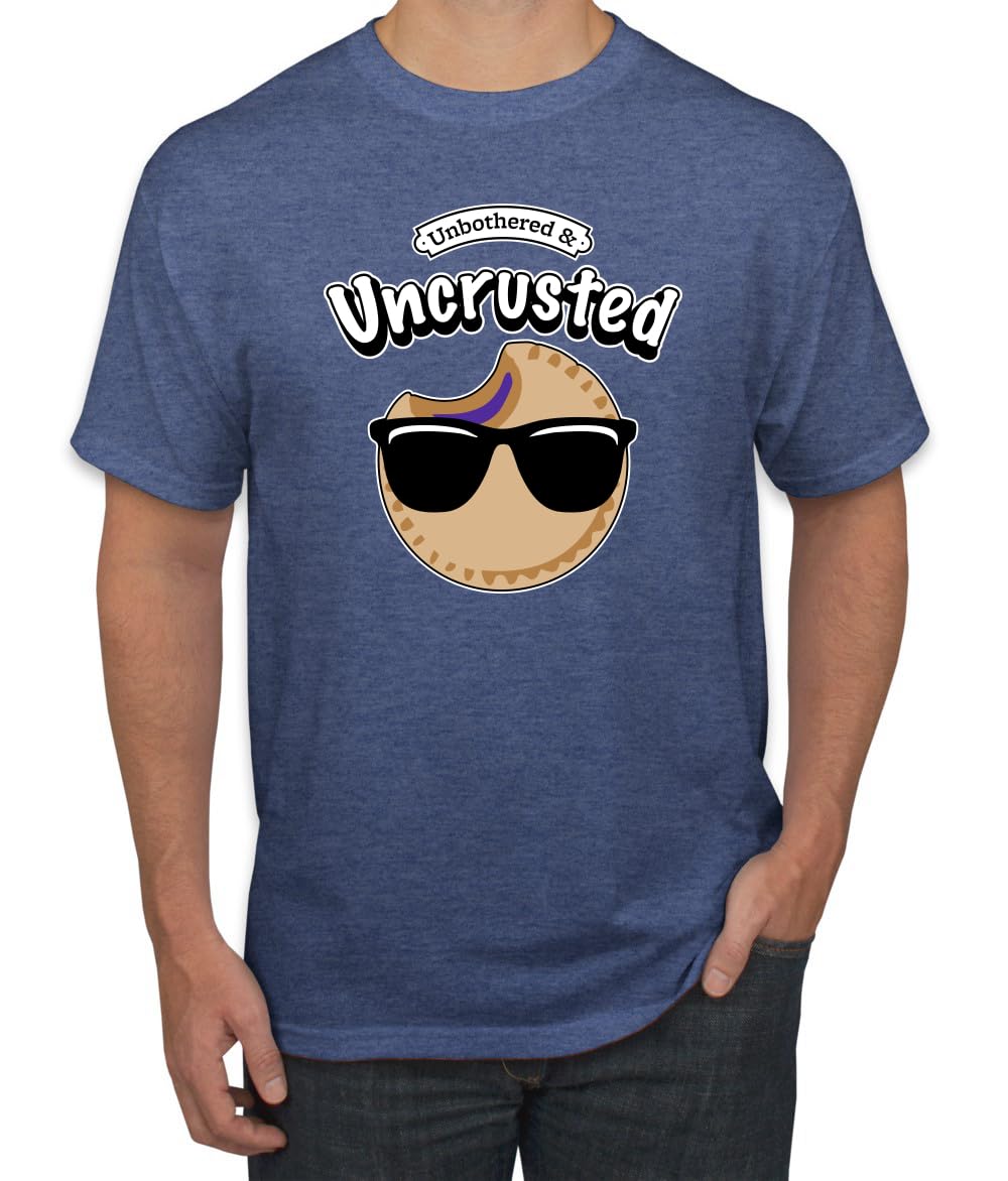 Unbothered and Uncrusted Funny PB&J Sandwich Sunglasses Humor Men's T-Shirt