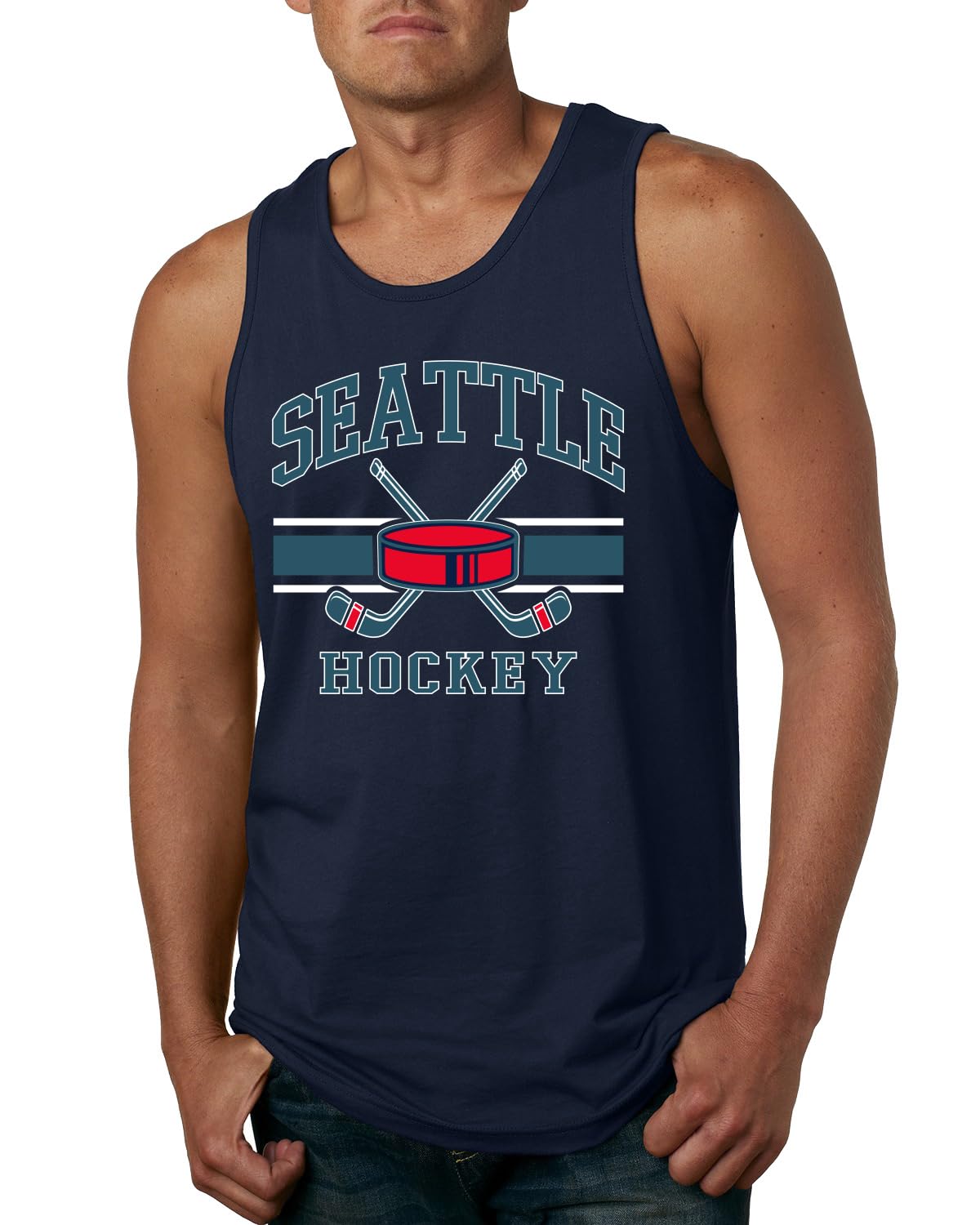 Hometown Fan Team Pride | Fantasy Hockey Fans Sports Mens Tank Top