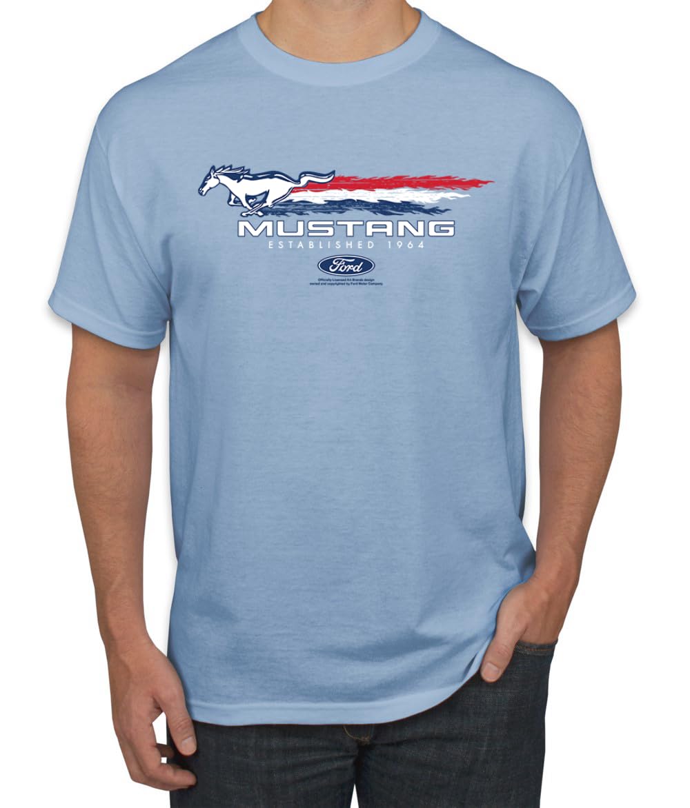 Ford Mustang USA Pony Logo Est 1964 Classic Racing Logo Cars and Trucks Men's T-Shirt