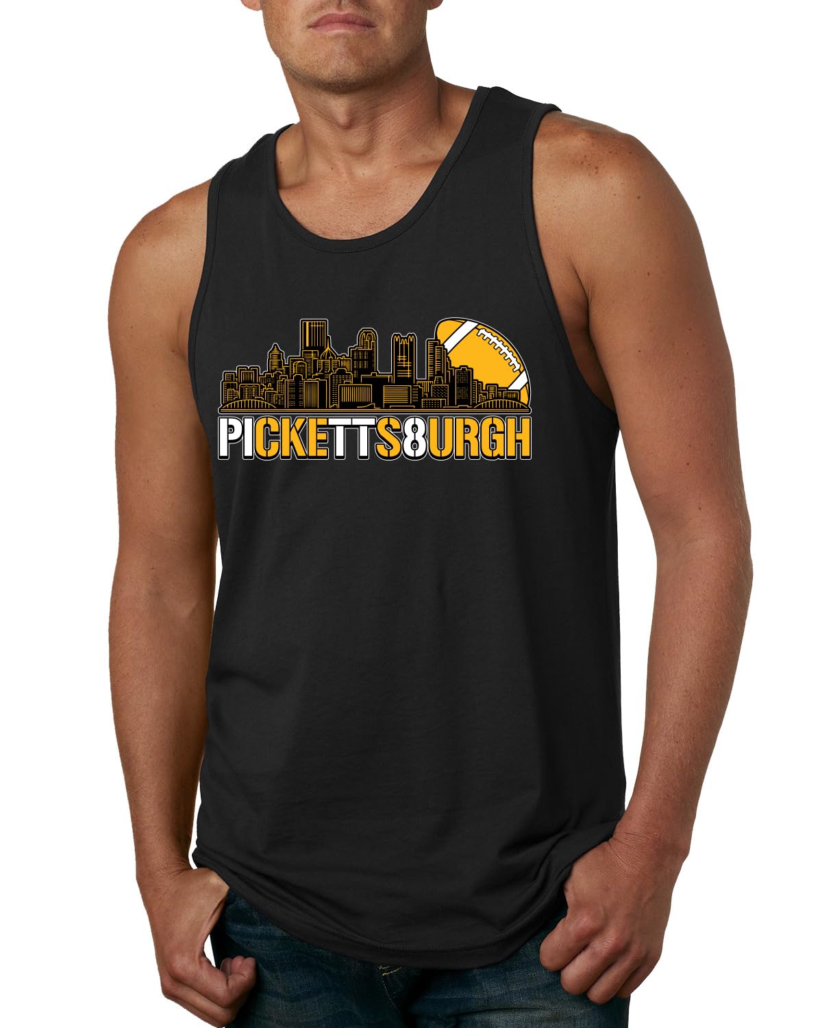 Pittsburgh Fan Pit Fantasy Football Sports Mens Tank Top