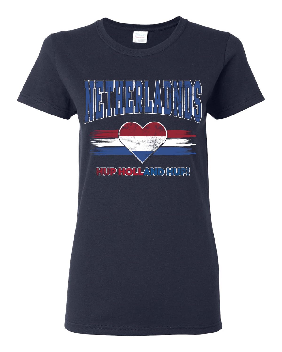 Flag Heart Soccer Fan | Women's Novelty Shirt | Game Day Gift for Her T-Shirt