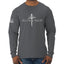 Redeemed Cross Jesus Christ Nails  Inspirational/Christian Mens Long Sleeve Shirt