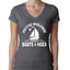 Funny Island Pop Culture Womens Junior Fit V-Neck Tee
