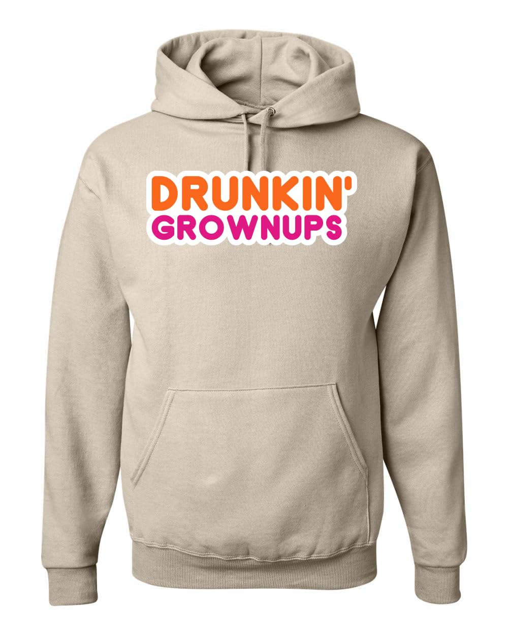 Drunkin' Grownups America Runs on Alcohol Parody Humor Unisex Hoodie Sweatshirt