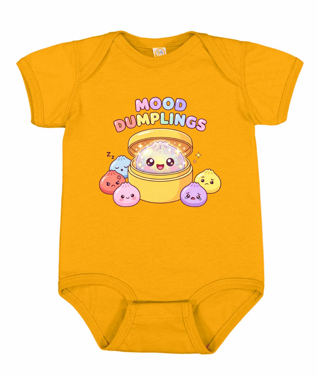Mood Dumplings Kawaii Cute Dim Sum Emotional Dumpling Anime Food Lover Pop Culture Baby Creeper Boys Girls Infant Bodysuit