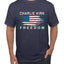 Freedom Shirt Red White and Blue USA Flag Tee, Patriotism American Pride Men's T-Shirt