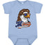 American Bald Eagle Mullet Glasses American Pride Baby Creeper Boys Girls Infant Bodysuit