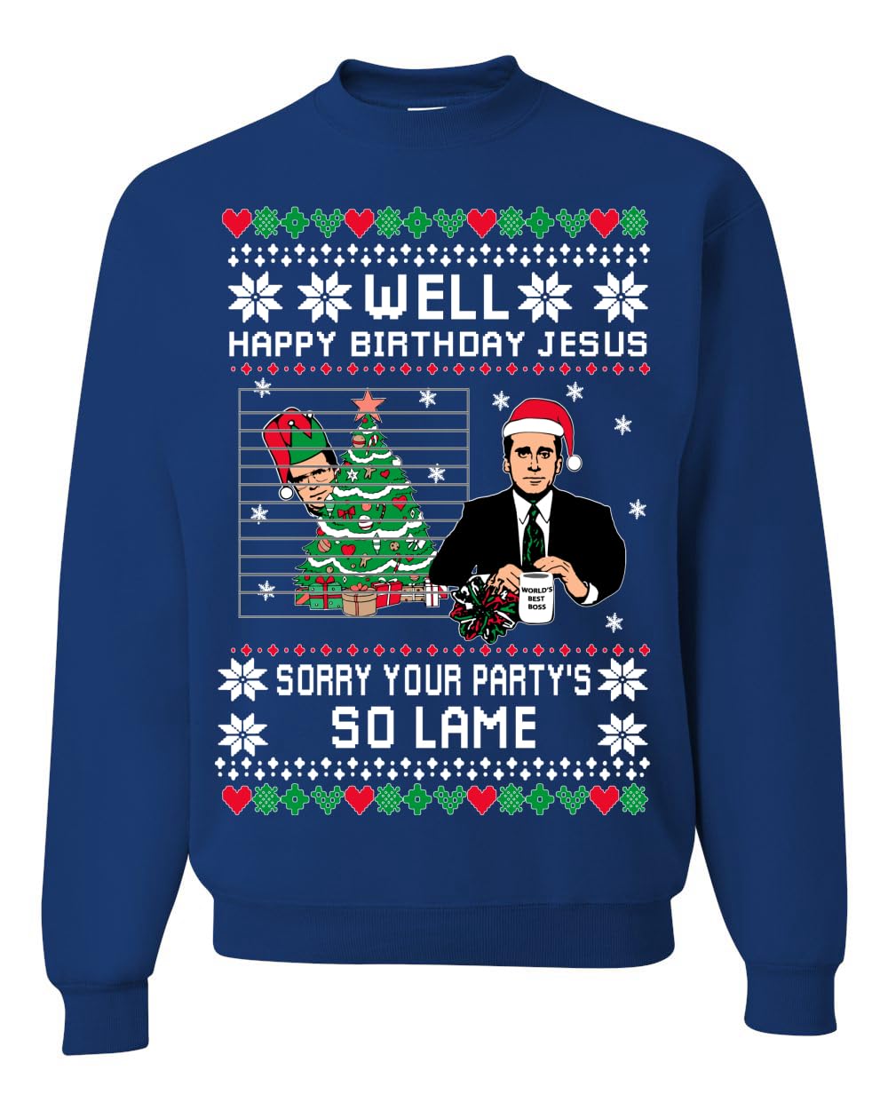 Well Happy Birthday Jesus Ugly Christmas Sweater Mens Womens Sweatshirt