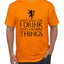 I Drink and I Know Things Tyrion GOT Black Pop Culture Men's T-Shirt