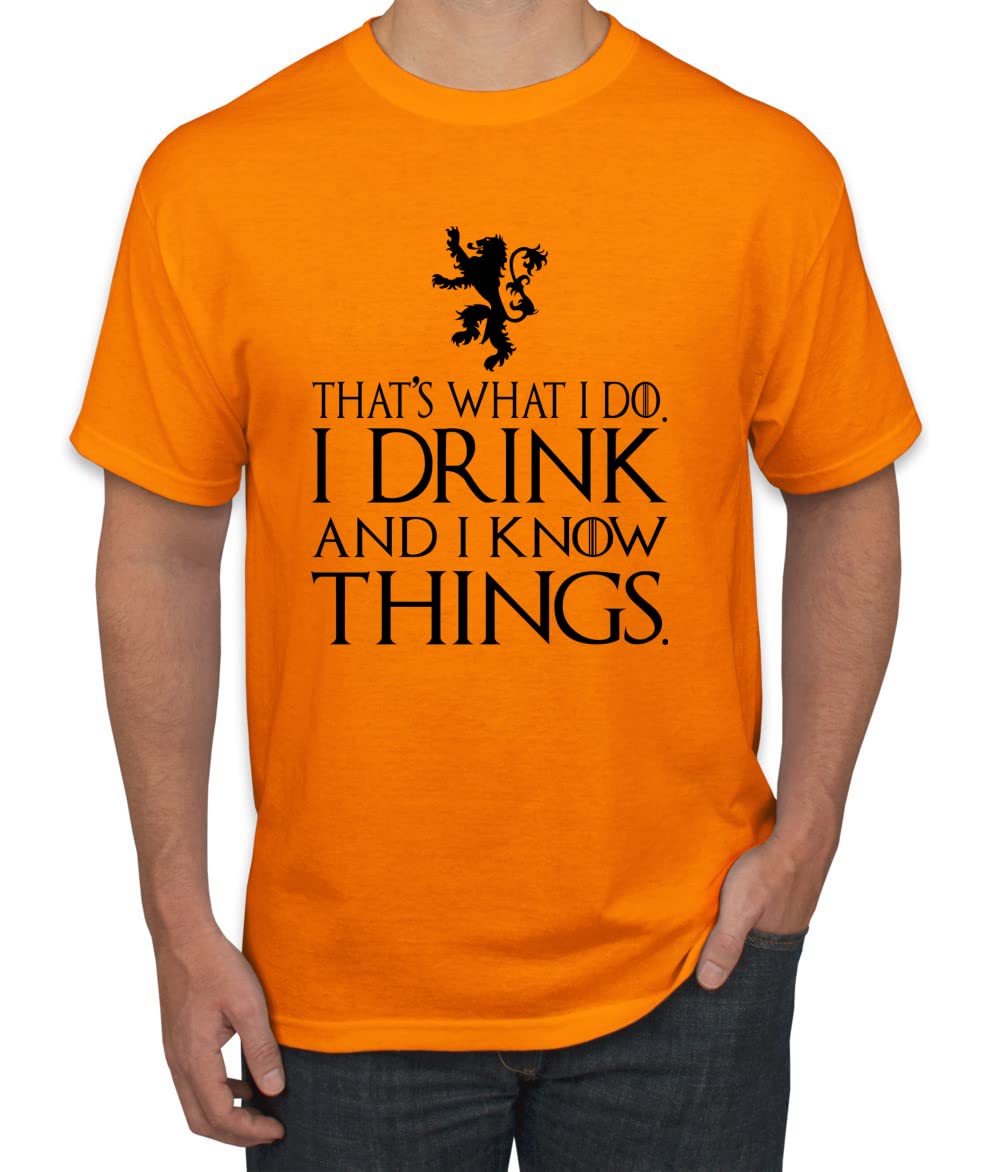 I Drink and I Know Things Tyrion GOT Black Pop Culture Men's T-Shirt