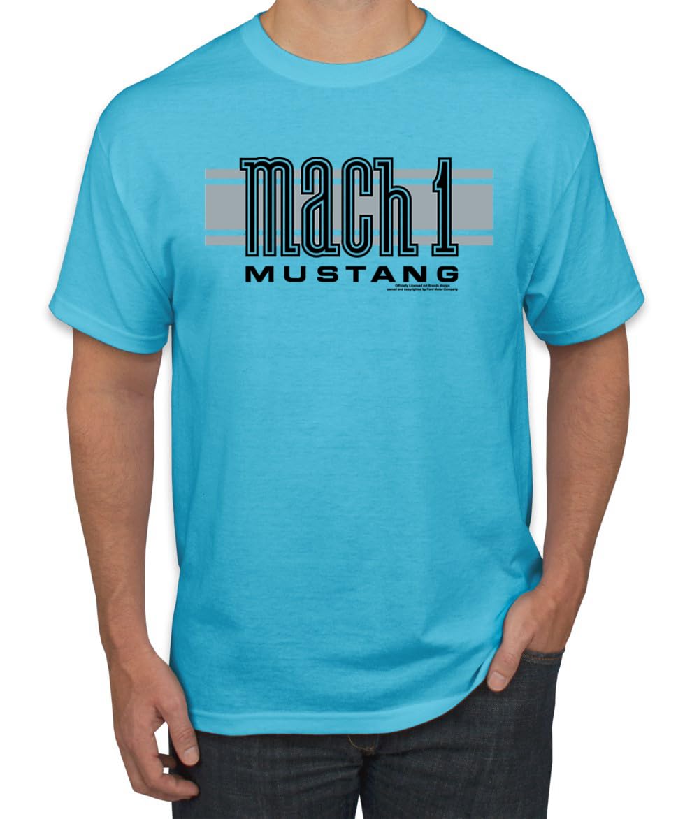 Mach 1 Ford Mustang Classic Racing Stripe Logo Cars and Trucks T-Shirt