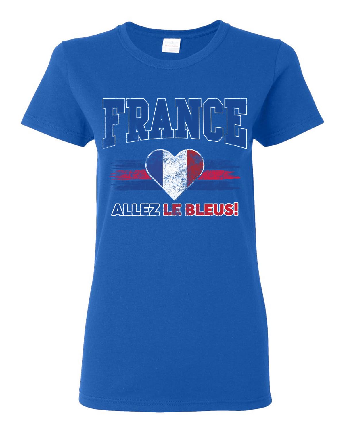 Flag Heart Soccer Fan | Women's Novelty Shirt | Game Day Gift for Her T-Shirt