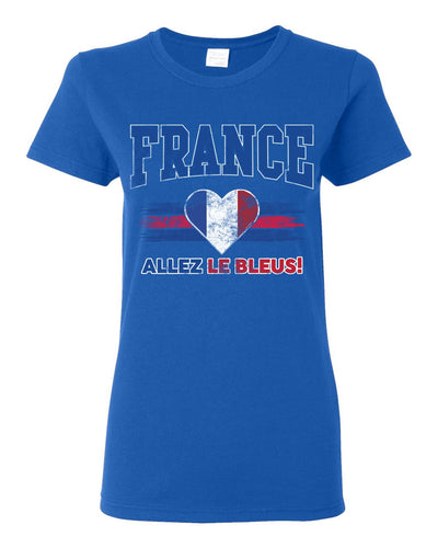 Flag Heart Soccer Fan | Women's Novelty Shirt | Game Day Gift for Her T-Shirt