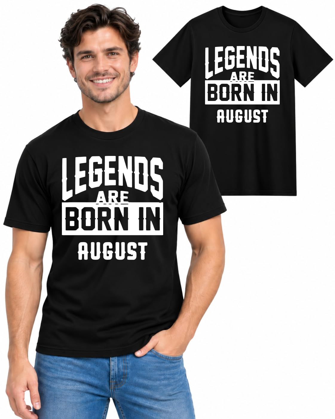 Legends Are Born Birthday T-Shirt, Mens Tee Gift Idea