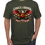 Chuck Norris Legends Never Die 1940-2026 RIP Memorial Bald Eagle Black Belt Tribute Men's T-Shirt