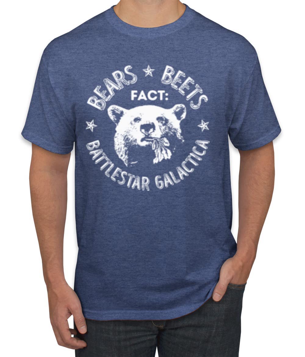 Office | Fact Bears Beets Battlestar Quote Pop Culture Men's T-Shirt