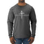 Redeemed Cross Jesus Christ Nails Inspirational/Christian Faith Mens Long Sleeve Shirt